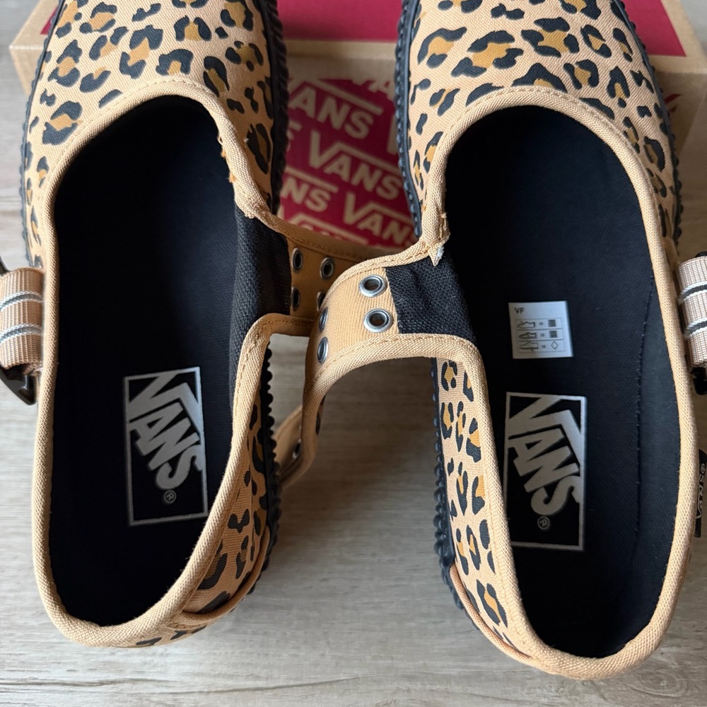 Vans Mary Jane Creeper Leopard Print Platform Shoes NEW Women Sz 5.5 Grunge Core - Picture 10 of 16